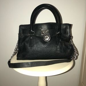 Micheal Kors Black Leather Bag